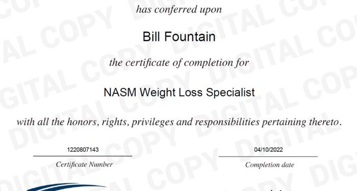 NASM (WLS) Weight Loss Specialist Certification Review 2023 - YouTube