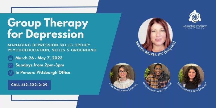 Group Therapy for Depression, Depression Support Group